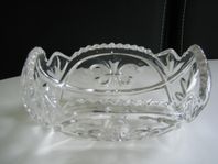 Båtformad glasskål vintage