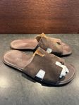 Hermès Oran mörkbrun mocka 43