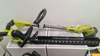 Ryobi Häcksax och Grästrimmer