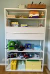IKEA FJÄLKINGE hylla med 2 lådor – vit, i fint skick