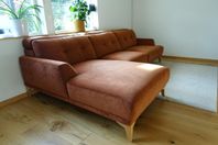 Soffa 2,5-sits + schäslong