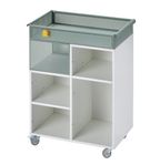 IKEA ÖVNING Rullvagn – Vit/Grågrön 54x33 cm (Som ny!)