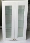 IKEA Hög-/Väggskåp med hyllor i glas