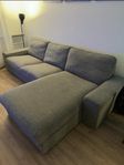 knitted sofa in dark grey
