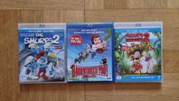 Blu-ray 3D Filmer - Smurfarna 2, Hoodwinked Too! & Cloudy 2