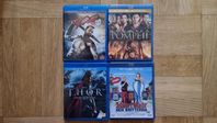 Blu-ray 3D Filmer - 300, Pompeii, Thor, Asterix