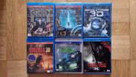 6 Blu-ray 3D Filmer