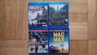 4 Blu-ray 3D Filmer