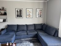 Blå Mio 4 sits Nevada soffa 