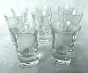 8 st Snapsglas (svenskt glasbruk)