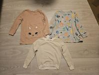 Sweatshirt tröjor paket storlek 122/128.