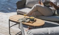 soffbord i teak trä