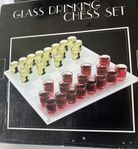 Retro Vintage Schack Spel Glass drinking chess game fest
