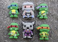 6 Turtles skosmycken till Foppatofflorna