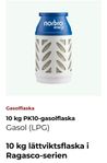 10 kg PK10 gasolflaska till salu