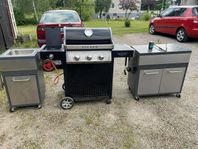Gasolgrill FCC BBQ inkl gasoltub och skåp