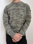 Alpha Industries tröja kamouflage sweater storlek M grön 
