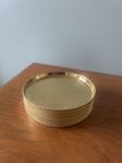 Stilrena coasters i guld – 8-pack