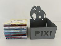Ställ/hylla för pixiböcker inklusive 25 pixiböcker