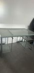 skrivbord i glas