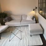 Soffa 3-sits Maison med tillhörande fotpall