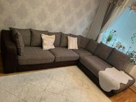 5-sits soffa med divan - stilren , komfort 