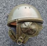 militärhjälm fallskärmshjälm vintage moped moppehjälm m