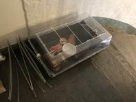 Stor hamsterbur med komplett utrustning!