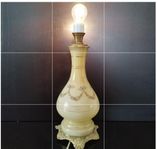 Bordslampa Napelion elektrifierad antik 1920-/30 tal i glas.