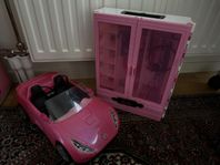 Barbie bil och garderob 