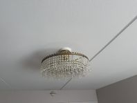 Äkta kristall lampa