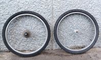 Cykelhjul fram och bak - 24 tum
