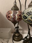handgjorda turkiska mosaik glas bord lampa