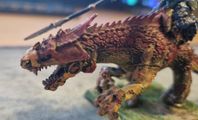 Warhammer 'Kroq Gar' & 'Stegadon' (Båda i tenn)