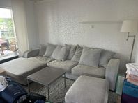 Soffa med fotpall från stalands 