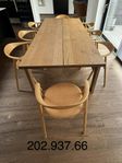 Matsals Bord / Köksbord, IKEA ekfaner brunlaserad  220x100c