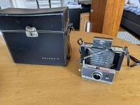 Polaroid Kamera Vintage komplett i skinn väska m tillbehör