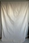 Stor, gräddvit bordsduk i bomull, 275 x 140 cm