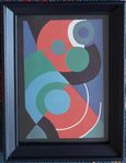 Sonia DELAUNAY Offsettryck "Geometric composition", 1975