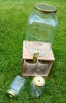 Glasbehållare 4 L m tappkran