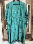 klänning turkos grön tunika sarrong kaftan