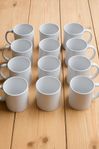 12st vita kaffemuggar - helt oanvända