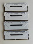 RAM Minne Corsair Vengeance RGB PRO DDR4 3200MHz 4x8GB vit
