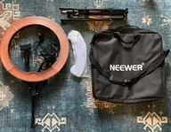 NEWEER Ringljus med stativ och tillbehör