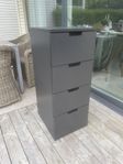 Svart IKEA nordli byrå