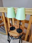 2x lampa bordslampa