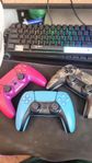 playstation 5 färgade kontroller