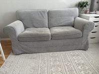 2 sits soffa ektorp med fotpall från ikea