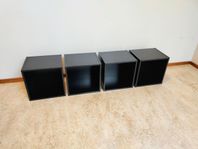 4x IKEA kubhyllor