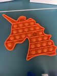 Pop It Fidget-leksak Enhörning Orange